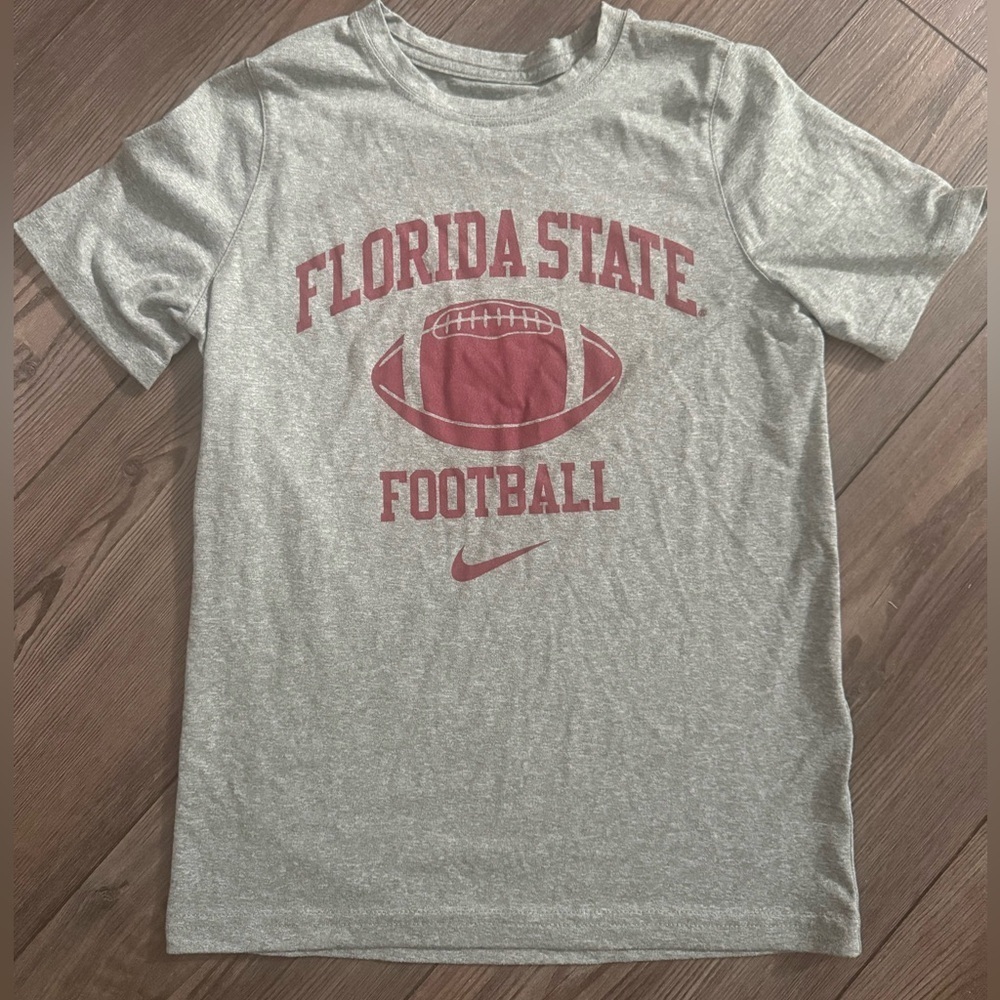 Florida State Football Nike Dri-Fit Tee Men’s Medium Gray FSU